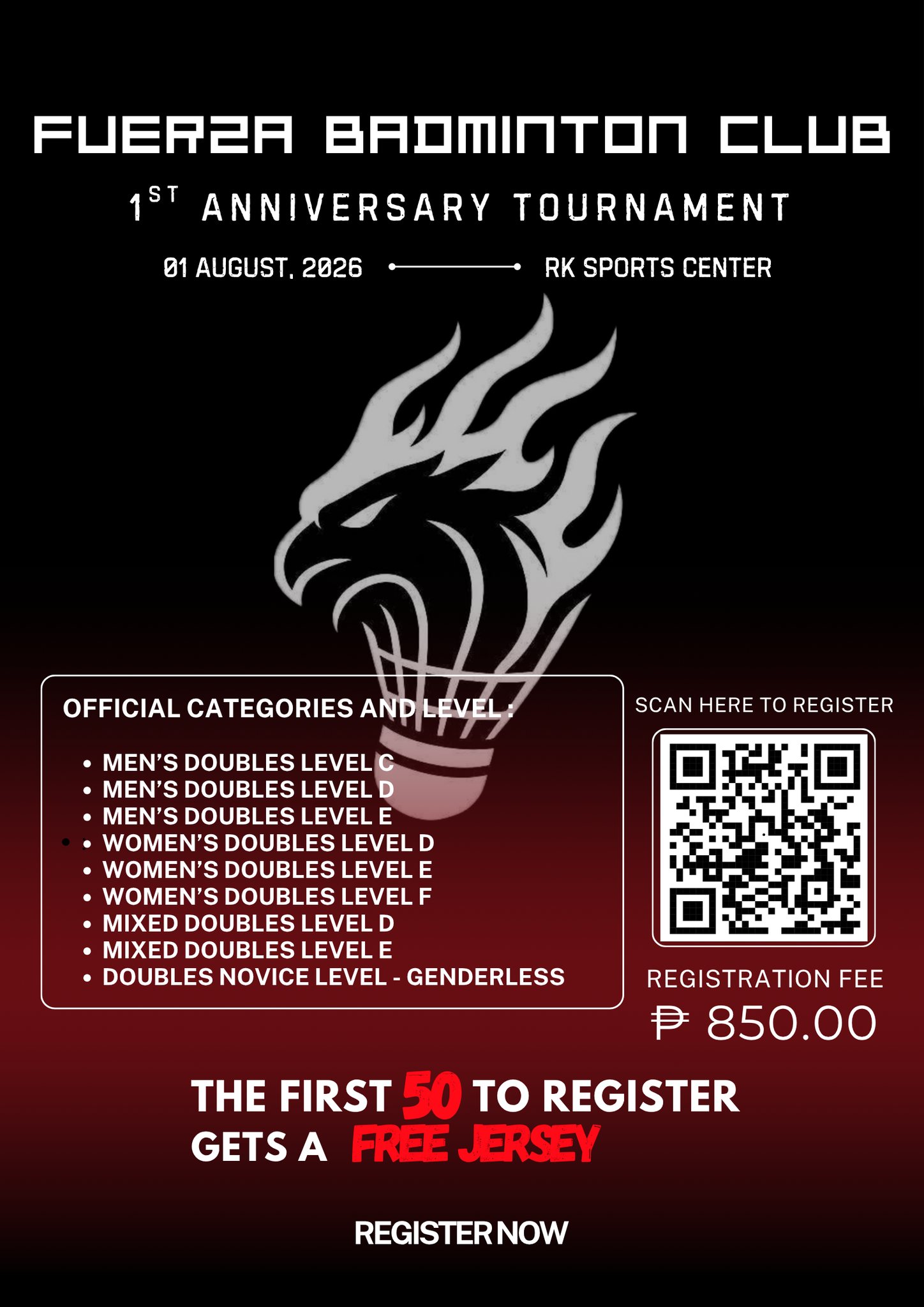 Fuerza Badminton Club 1st Anniversary Tournament