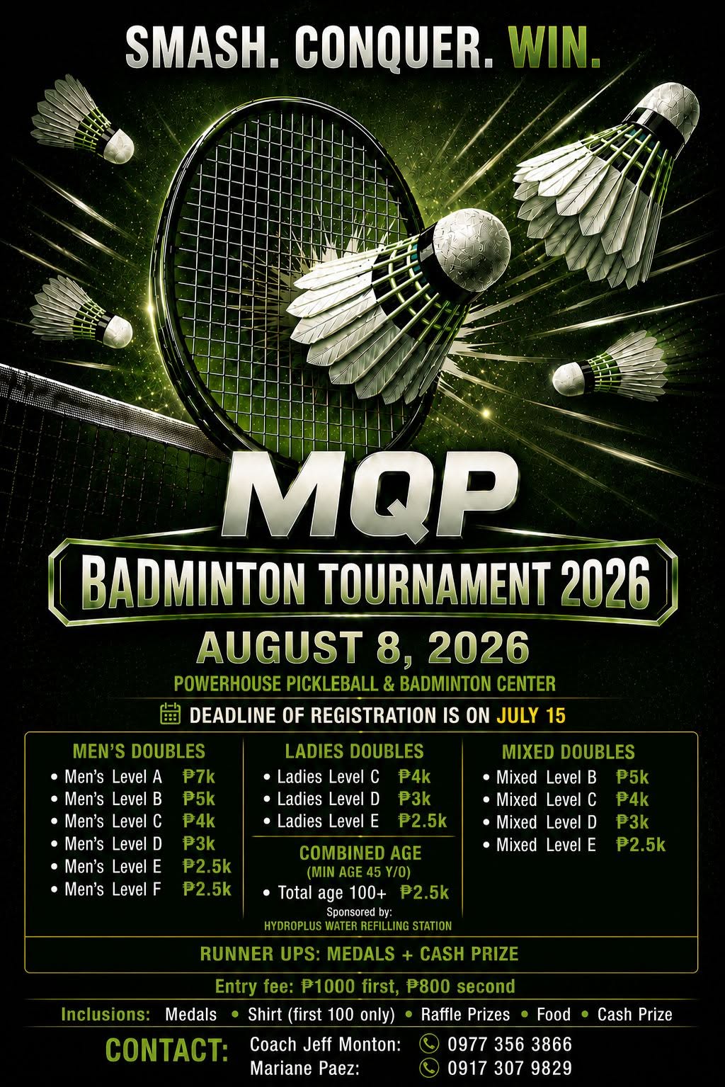 MQP Badminton Tournament 2026